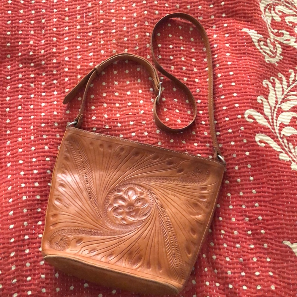 Vintage hand-tooled purse